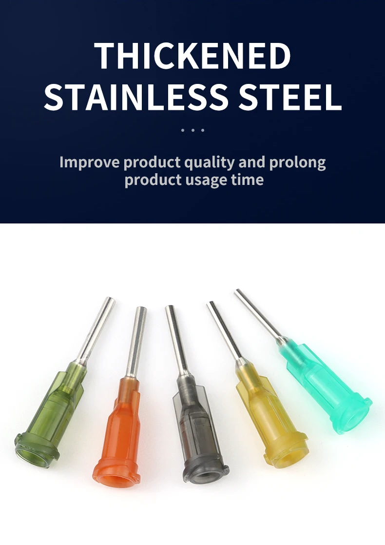 10G-34G Industrielle Stumpfzinken-Spitzennadeln (0,5 Zoll) mit Luer-Lock-Spritzenanschluss für Klebstoffdosierung DIY – Detail 2
