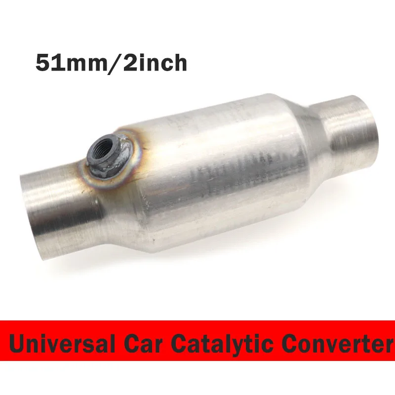 

Универсальный 2-дюймовый 51 мм трехсторонний каталитический конвертер премиум-класса для автомобильной выхлопной трубы устойчивая к коррозии прямая 400 посадка на выхлопные трубы