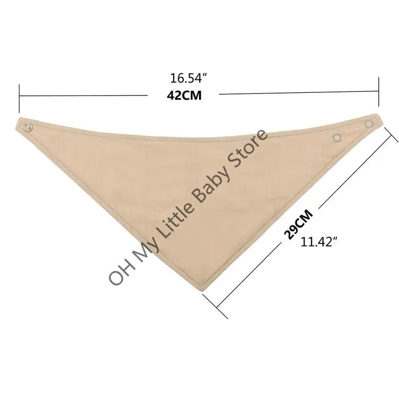 M76C 5 قطعة مريلة قطن للأطفال الرضع حديثي الولادة لون سادة لوشاح مثلث تغذية منشفة لعاب باندانا ملابس تجشؤ للأولاد والبنات Gi
