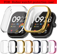 Smart Watch Strap For Redmi Watch 4 Plating TPU Case Full Bumper Cover Silicone Protector For Xiaomi Redmi Watch4 Accessories