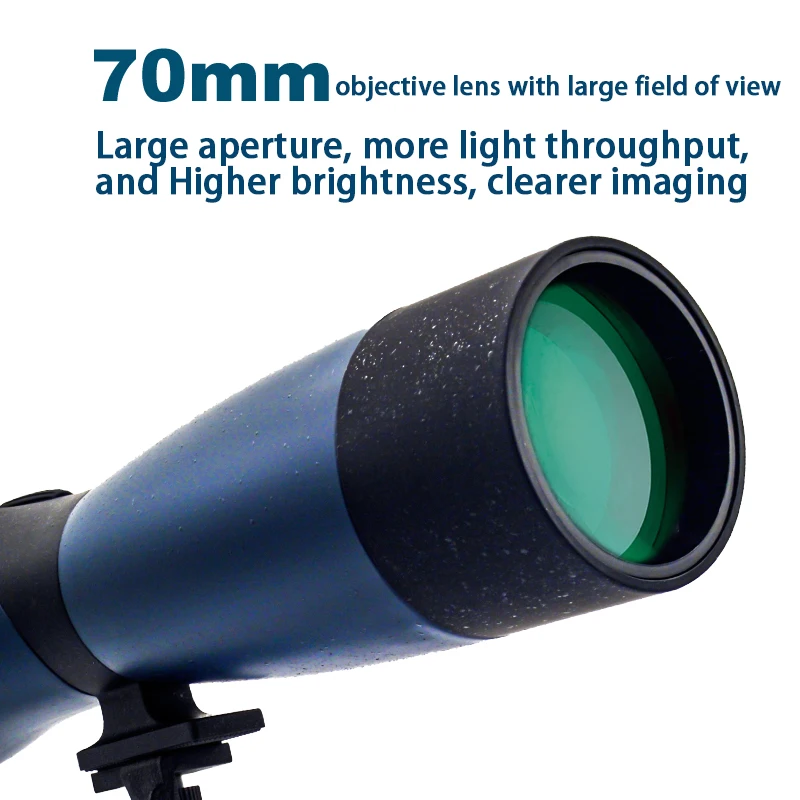 Imagem -02 - Escopo Impermeável ao ar Livre Zoom Monocular Bak4 Prism Telescópio para Tiro ao Alvo Observação de Pássaros Camping Hunting 2575x70