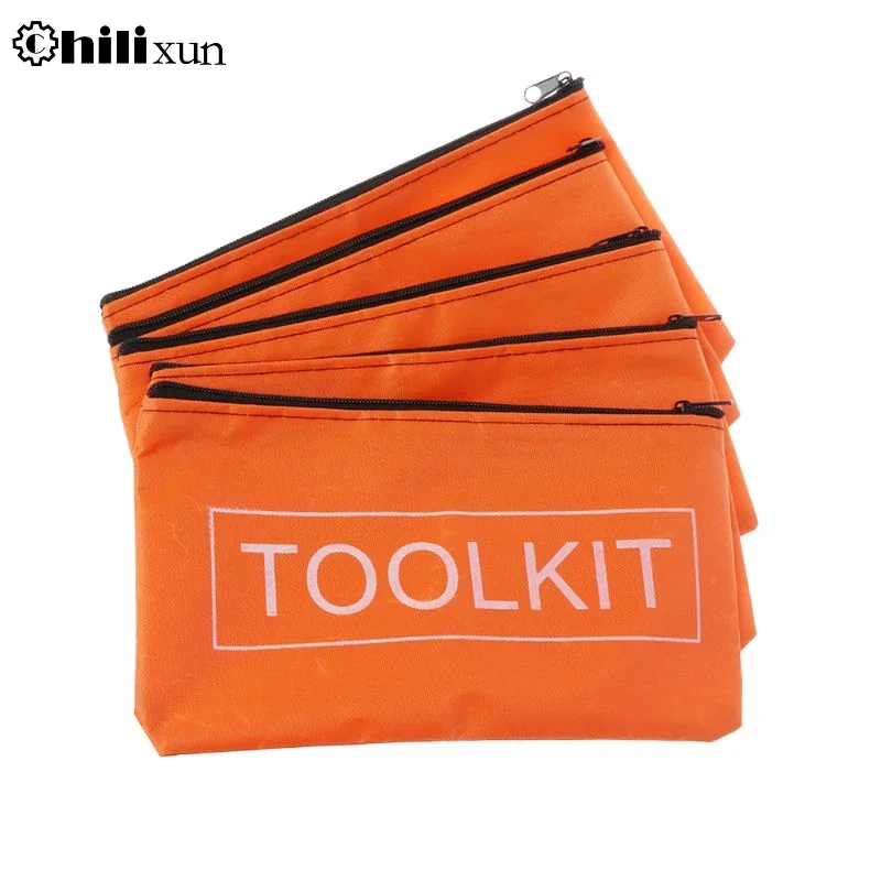 HILIXUN 5Pcs Storage Organizer Oxford Cloth Tool Bag Waterproof Zipper Storage Bags Fishing Travel Makeup Organizer Pouch 공구가방