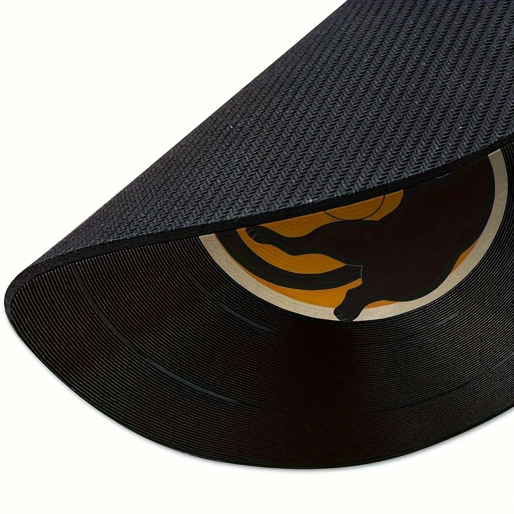 Vintage Vinyl Record Mouse Pad - Non-Slip Washable Rubber Mat