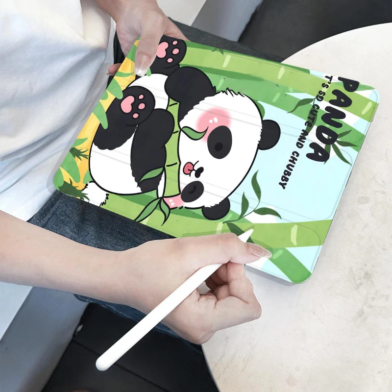 10.9 10th Gen Smart PU Case Bamboo Panda for Ipad 2017 2018 9.7inch IPad 10.2 8th 9th Gen Ipad Air 3 Generation 2019 Cover Funda