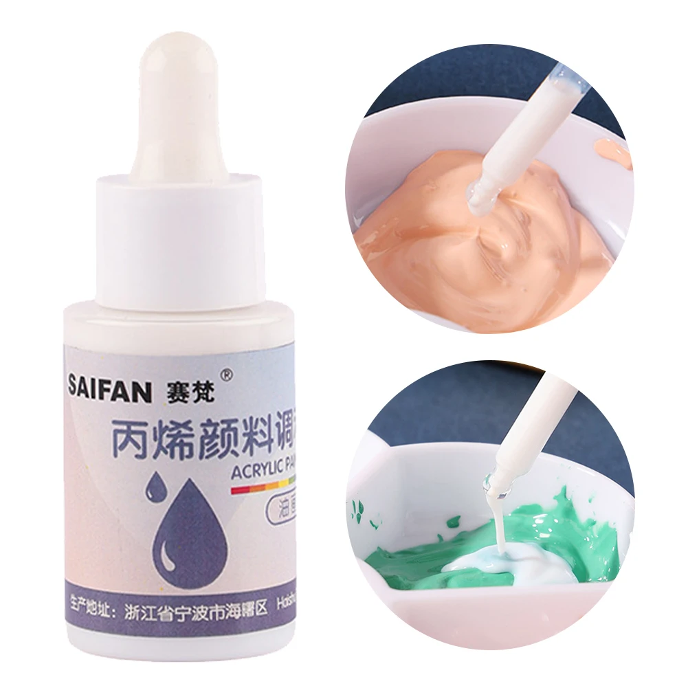 30ml Paint Acrylic Blending Flow Fluild Premium Medium Oil Painting Works Polishing Liquid Oil Art Supplies Painting Accessories