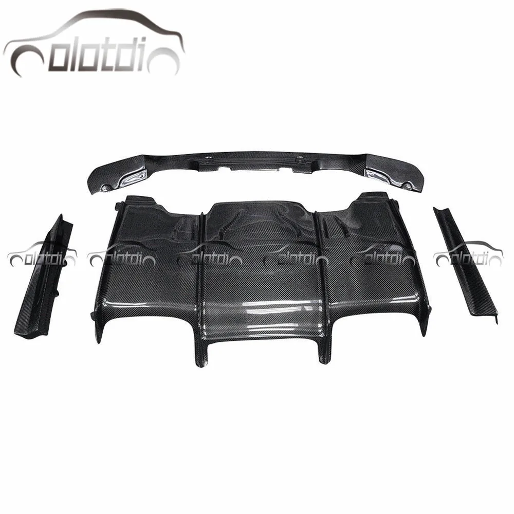 

PSM Style Carbon Fiber Rear Bumper Lip Fins Spoiler Winglet Splitter Diffuser for BMW F30 Upgrade an M3
