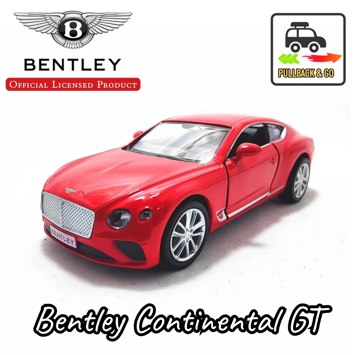 

Коллекция 1/36 года, Bentley Continental GT Pullback, Игрушечная модель автомобиля, Официальная Лицензированная копия в масштабе, металлическая литая миниатюрная искусство, подарок для мальчика на Рождество