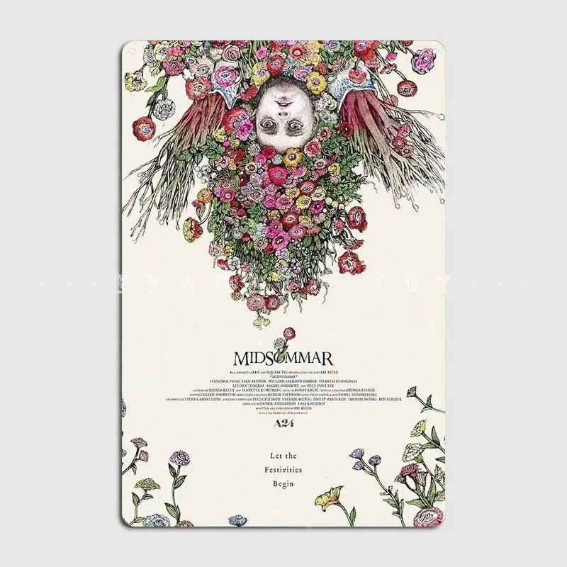 Midsommar Japanese Film Poster Metal Sign Club Club Bar Customize Mural Painting Tin Sign Posters