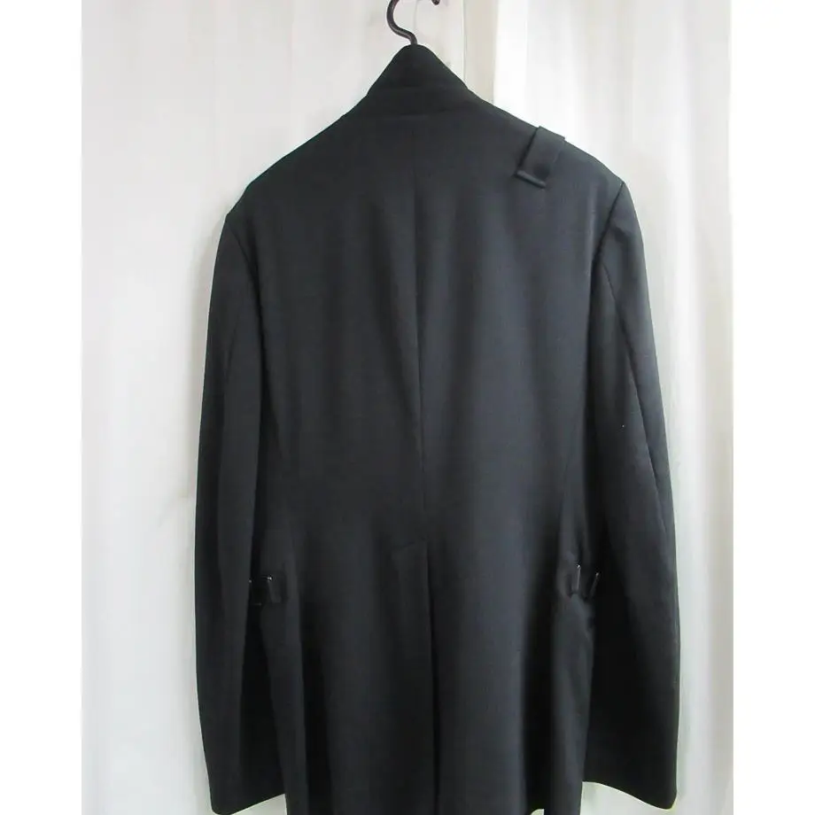 TOP-YAMAMOTO ® Minimalist Style Button-Up Single-Sleeve Business Casual Suit Jacket for Men - Black - Spring/Autumn Model
