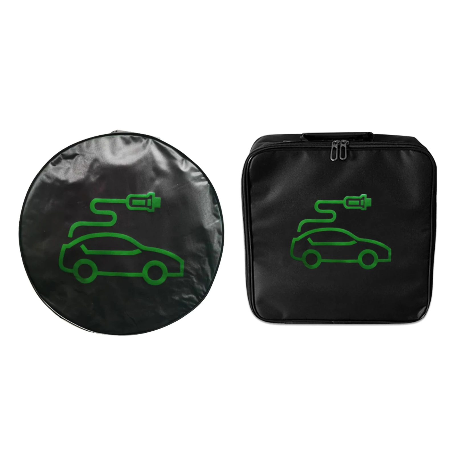 420D/820D Oxford Cloth EV Car Charging Cable Storage Carry Bag For Electric Vehicle Charging Cable Bag Shockproof Round/Square