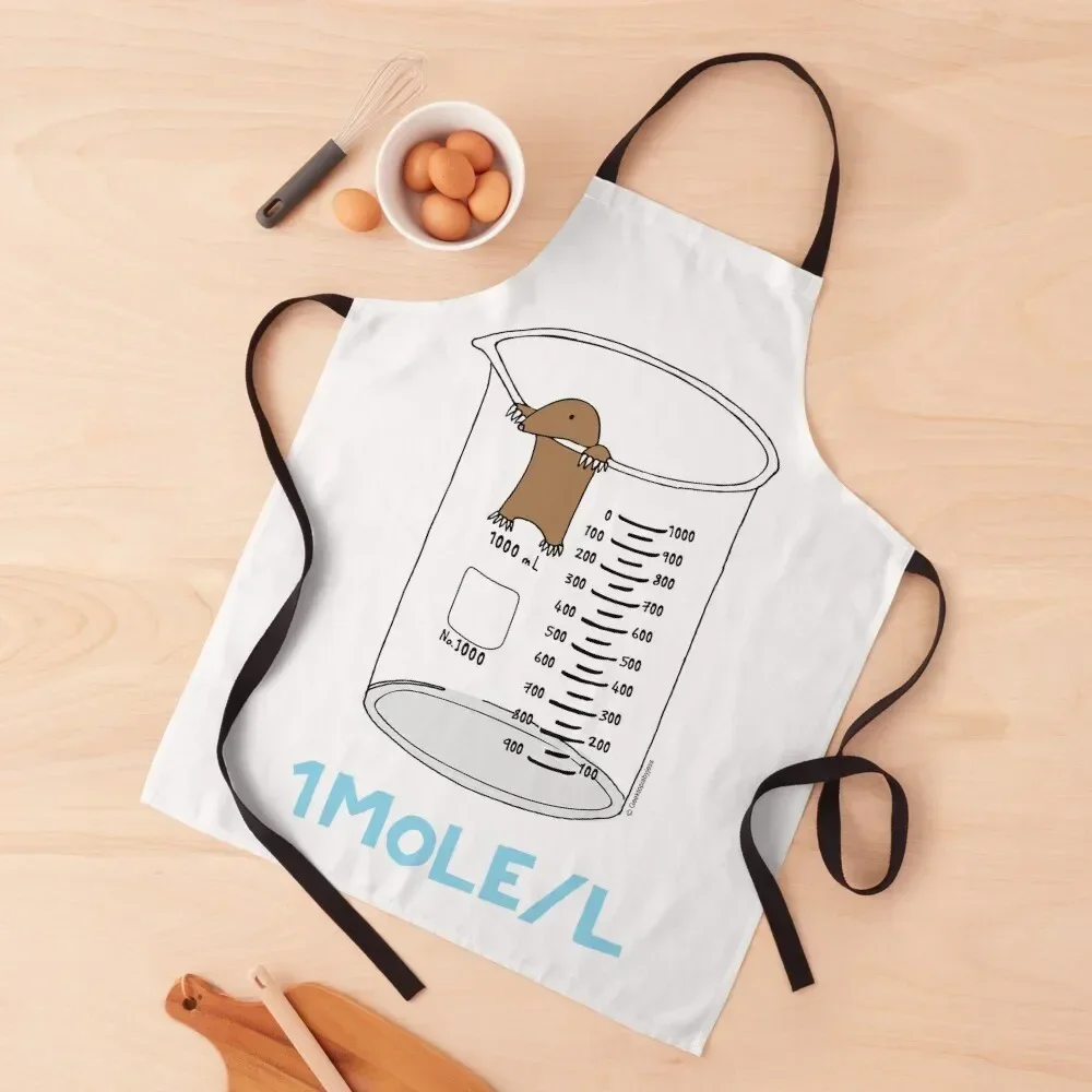 

Chemistry 1 Mole per Litre for Mole or Avogadro's Day Apron Kitchen For Man waterproof for women Apron