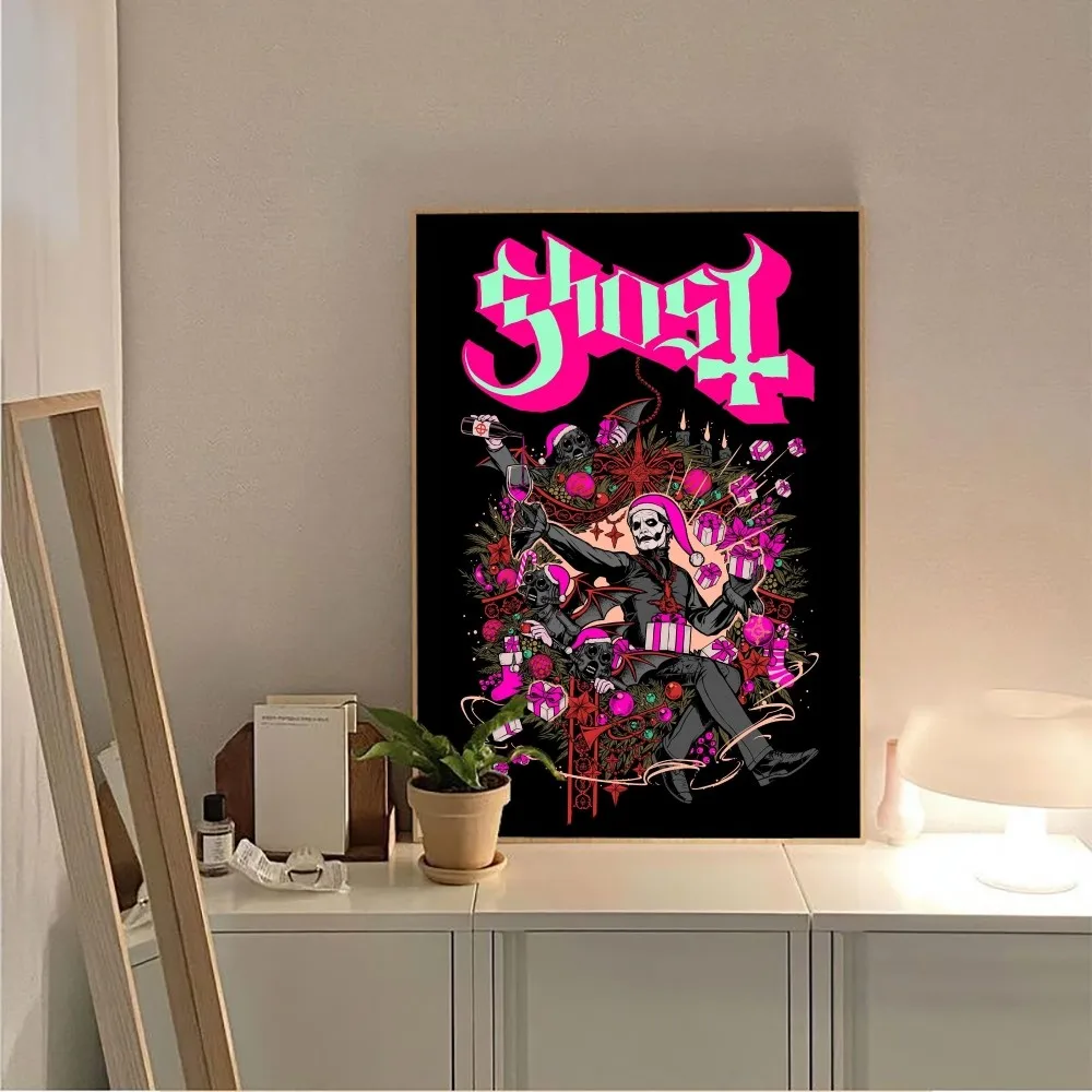 D-Ghosts band Poster No Framed Poster Kraft Club Bar Paper Vintage Poster Wall Art Painting Bedroom Study Stickers