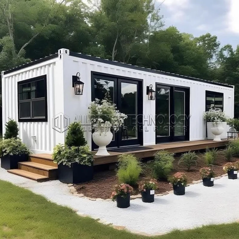 Allbetter Premium Foldable Container House 20ft Prefab Modular Home 2 Bedrooms Bathroom Kitchen for Guest or Deli