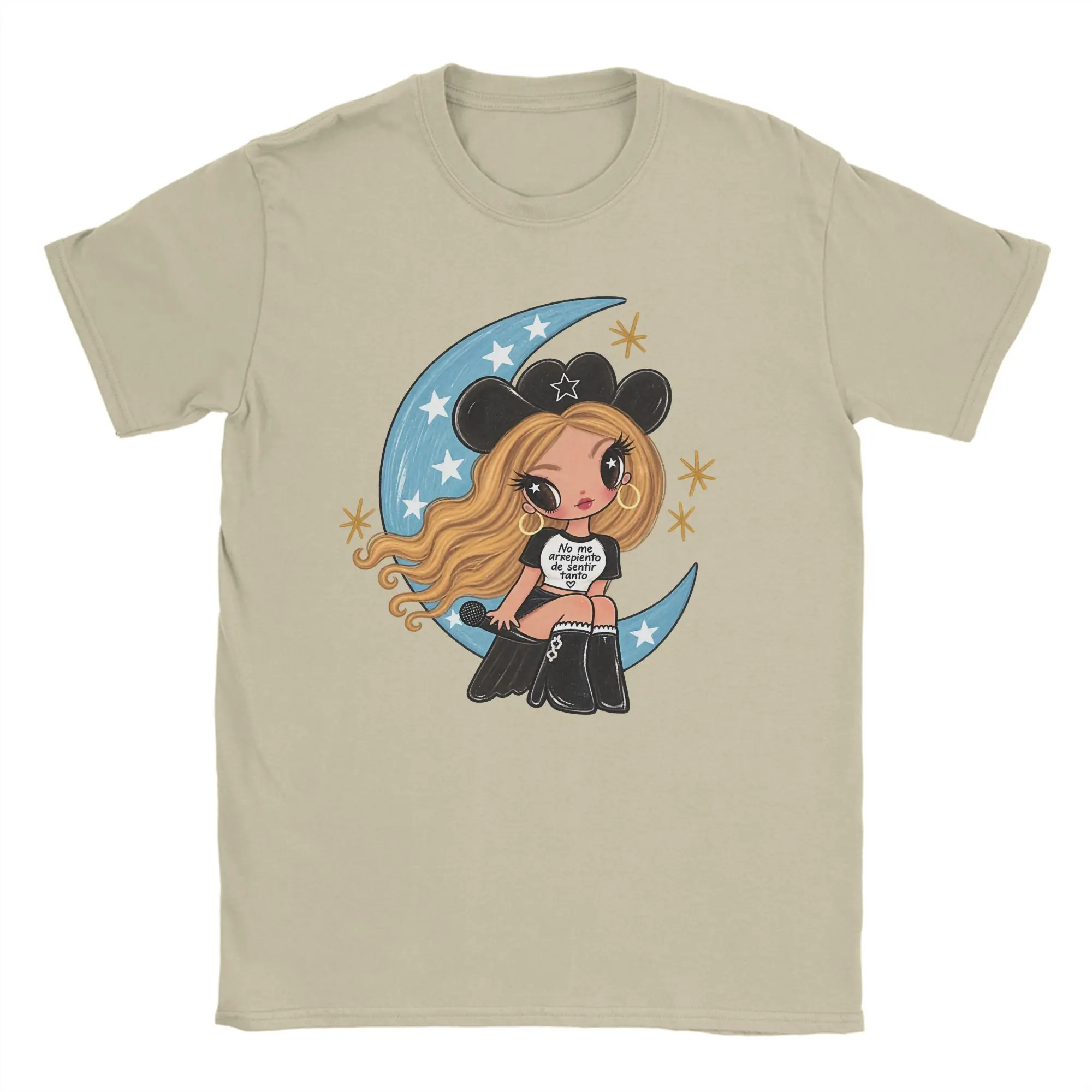 I don't regret feeling so much Karols G T-Shirts Men  Novelty Cotton Tees O Neck Short Sleeve T Shirts Printing Tops