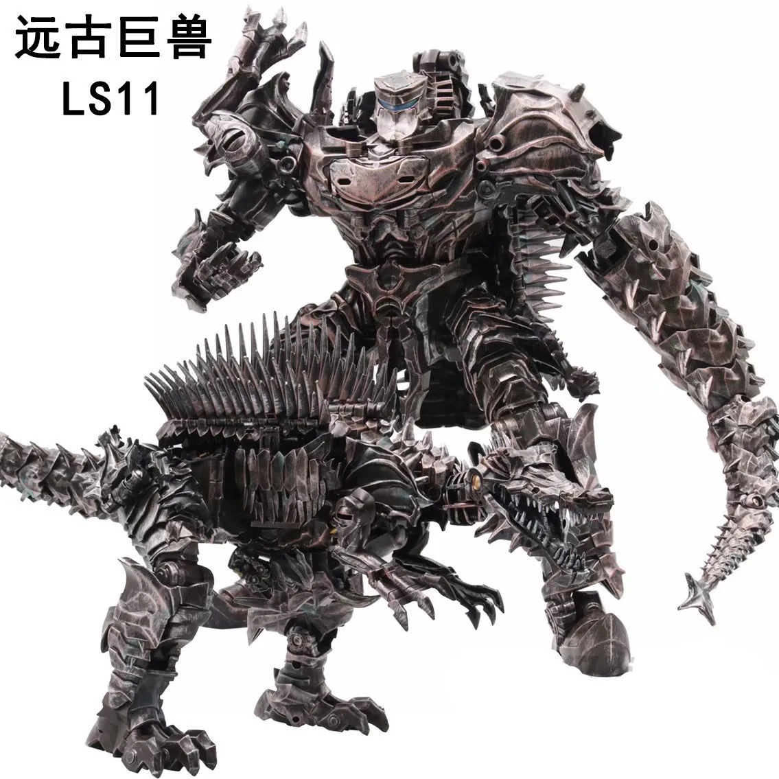 Scorn Transformation Robot Toy Dinosaur Figure Ancient Giant Beast Decepticon Dinosaur Mode Weathered Paint Deformable Model
