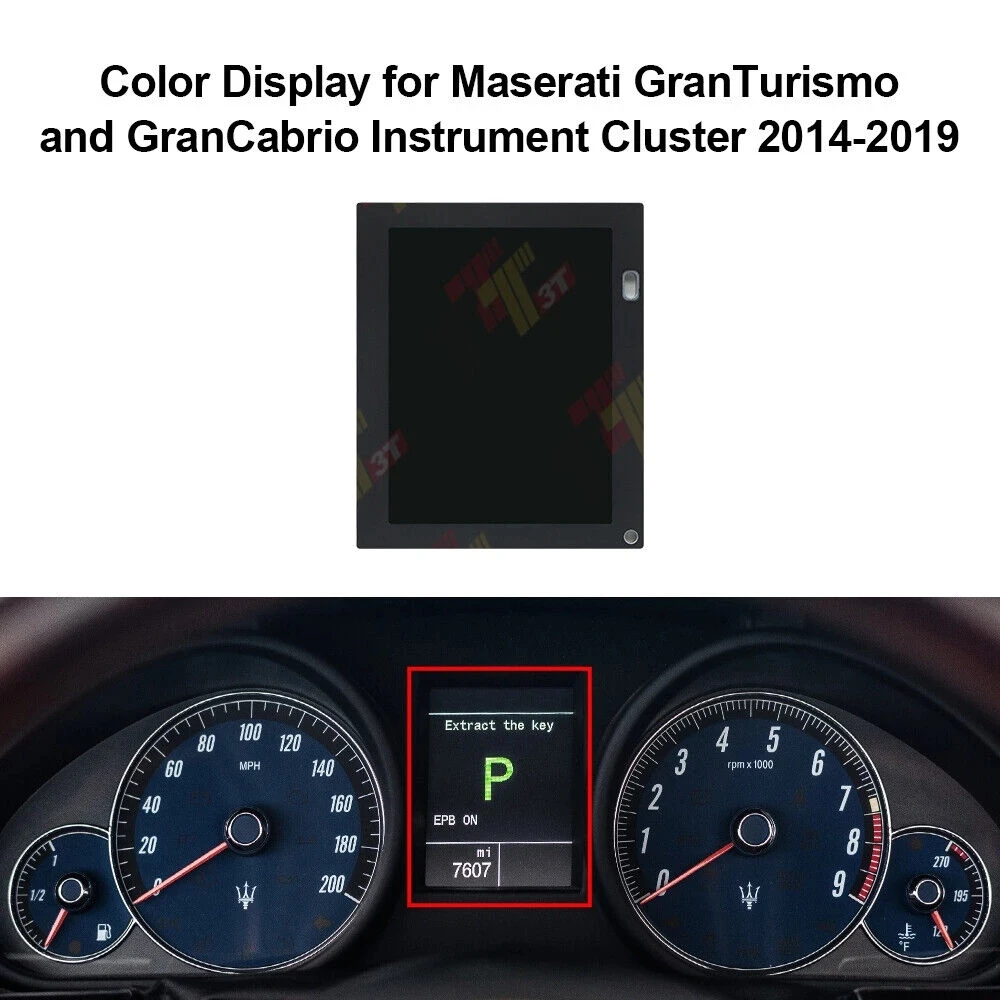 

LCD Color Display for Maserati GranTurismo and GranCabrio Instrument Cluster