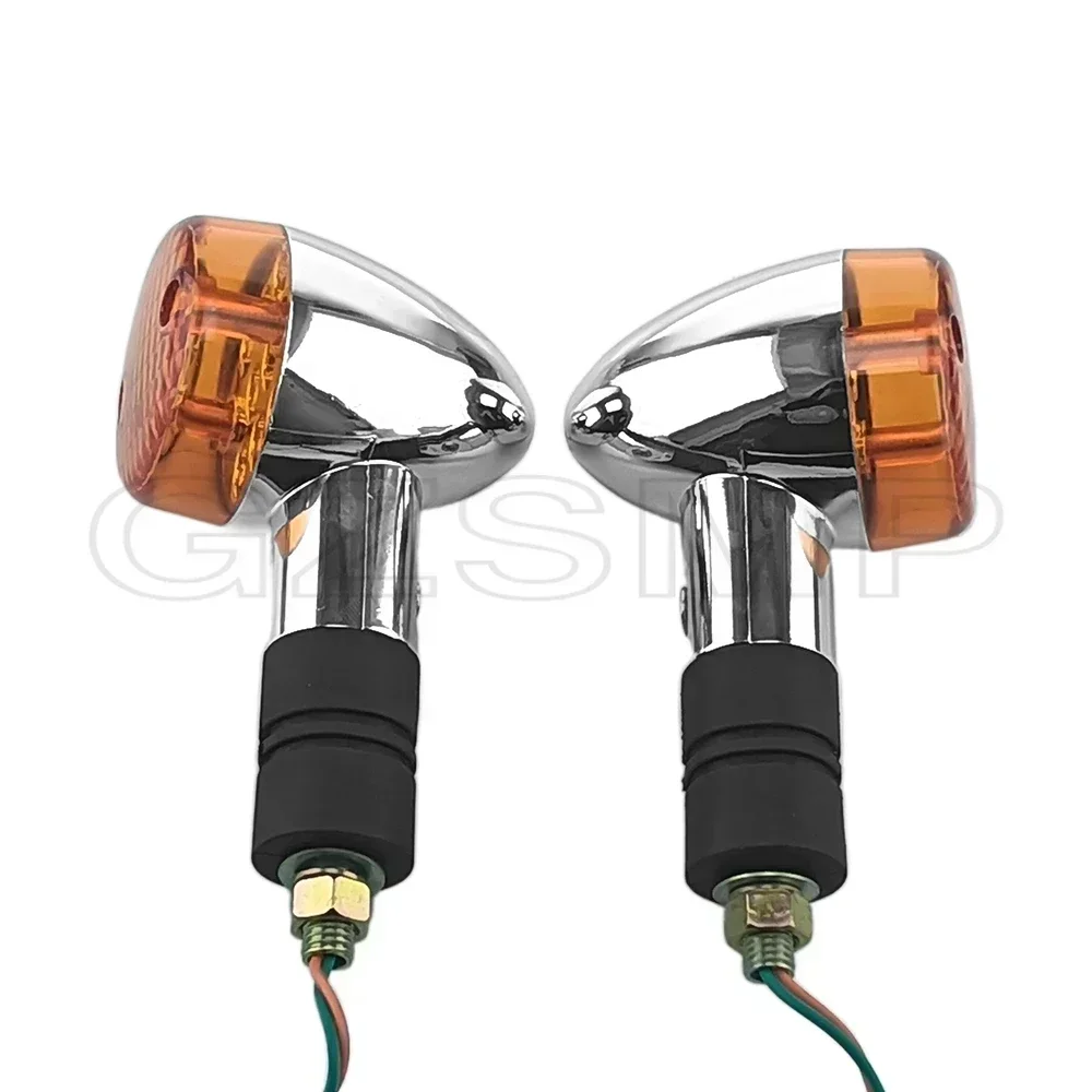 Motorcycle 10mm Bolt Turn Signals Lights fit For Kawasaki Vulcan VN 750 800 1500 RETRO Honda Shadow Aero Turn ligh