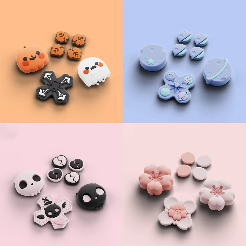 

НОВАЯ милая перекрестная кнопка D-pad ABXY, наклейка на джойстик, ручка для большого пальца, крышка для Nintendo Switch 2 NS2, чехол Joy-con Skin