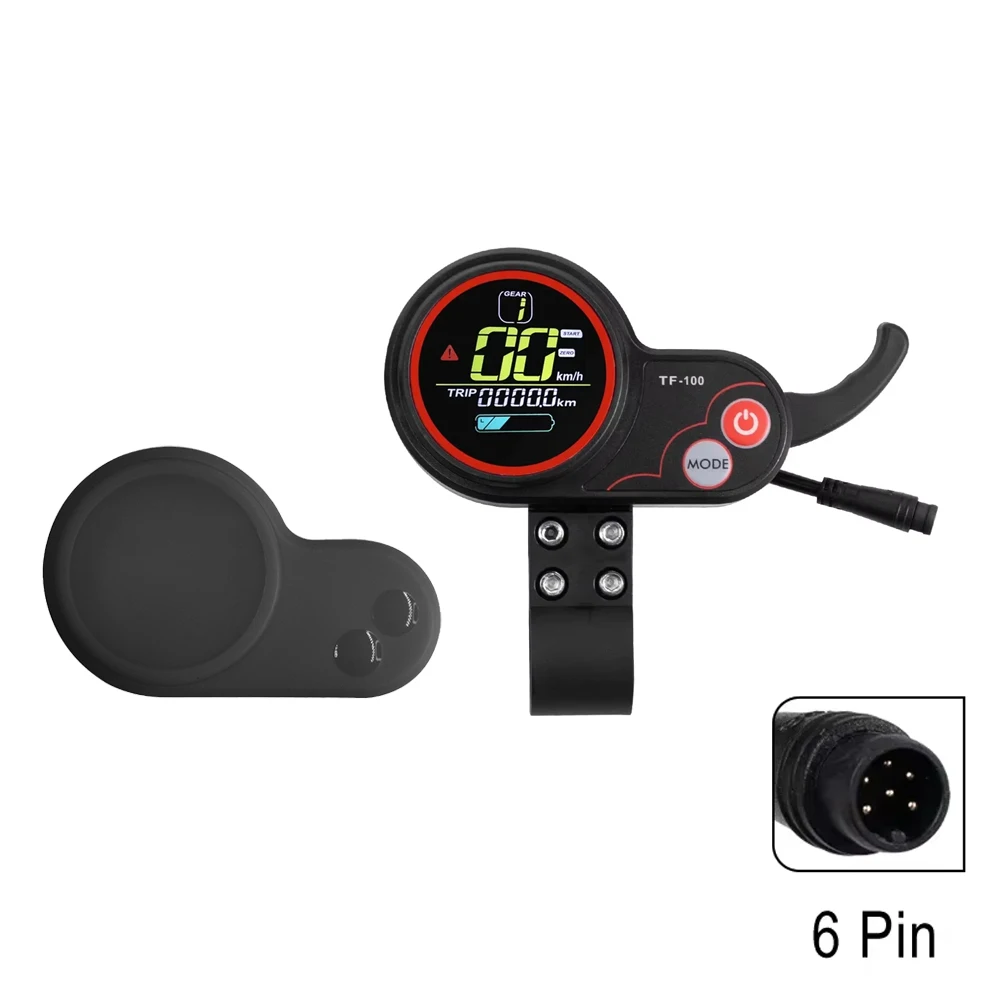 For KUGOO M4 Scooter 5Pin 6Pin Instrument TF‑100 Communication Speedometer Silicone Cover Display Panel with USB Charging Parts