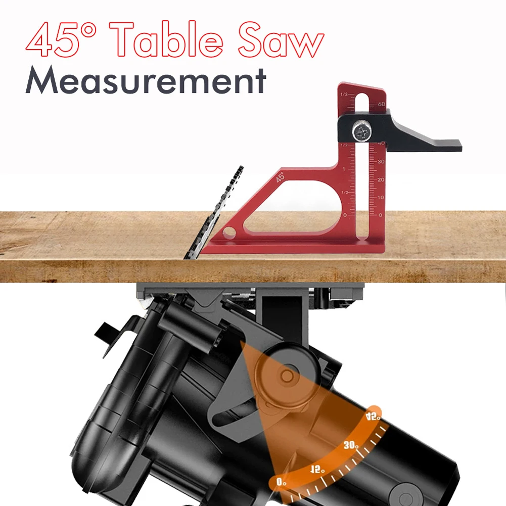 Multi functional woodworking saw table milling cutteradjustment ruler aluminum alloy height gauge depth measurement height gauge
