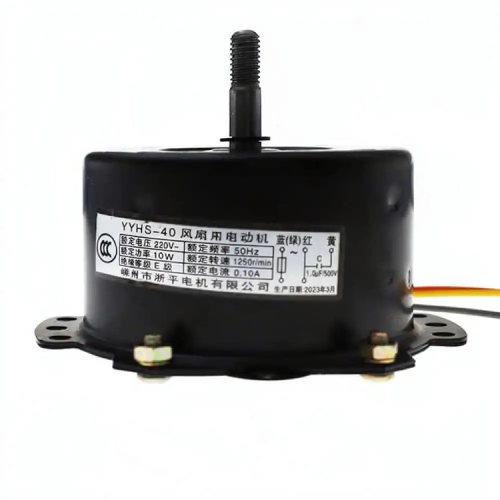 Copper Coil Short Shaft Motor For Kitchen Exhaust Ventilation Fan Ball Bearing Replacement With Capacitor