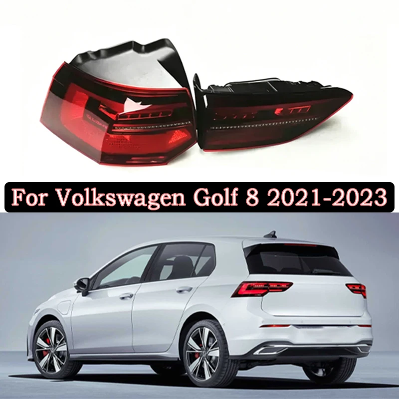 

Rear Tail Light Assembly For Volkswagen Golf 8 Rline GTI 2021-2023 Rear Brake Turn Signal Fog Reverse Lamp