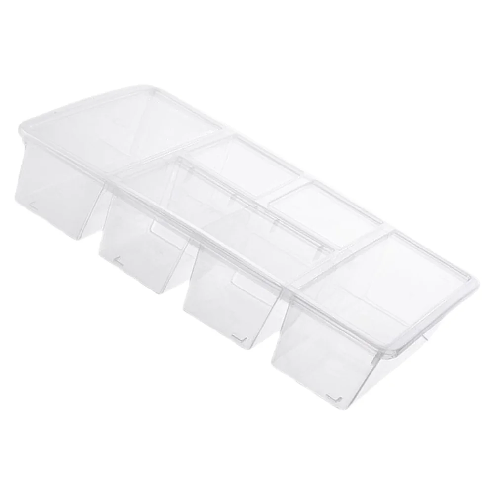 

Refrigerator Organizer Bin Clear Plastic Food Storage Box Divided Stackable Fridge Storage Container Produce Saver Container