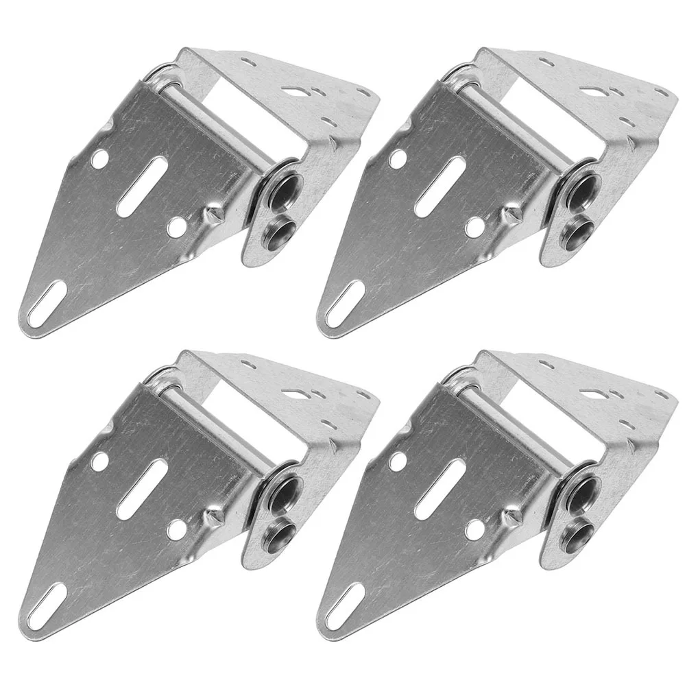 

4pcs Garage Door Hinge Heavy Duty Iron Replacement For Residential Garage Door Hardware Self-Closing Thickened Braces