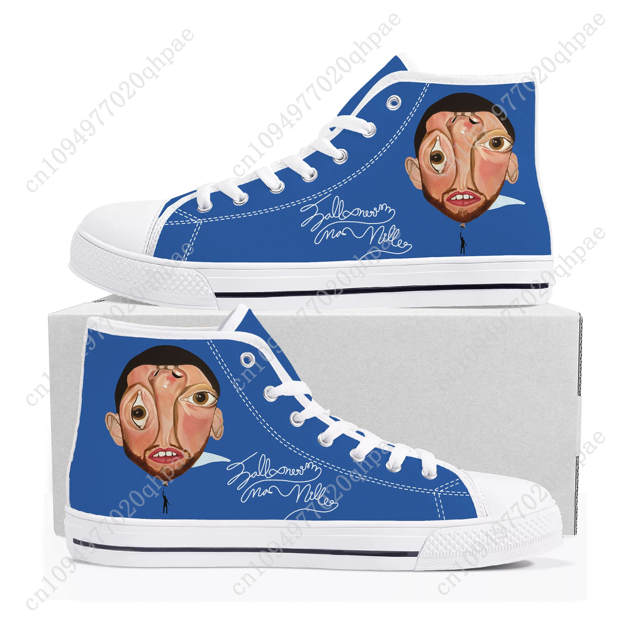 

Mac Miller High Top Sneakers Mens Womens Teenager High Quality Canvas Sneaker 3D Print Casual Couple Shoes Personalized Shoe