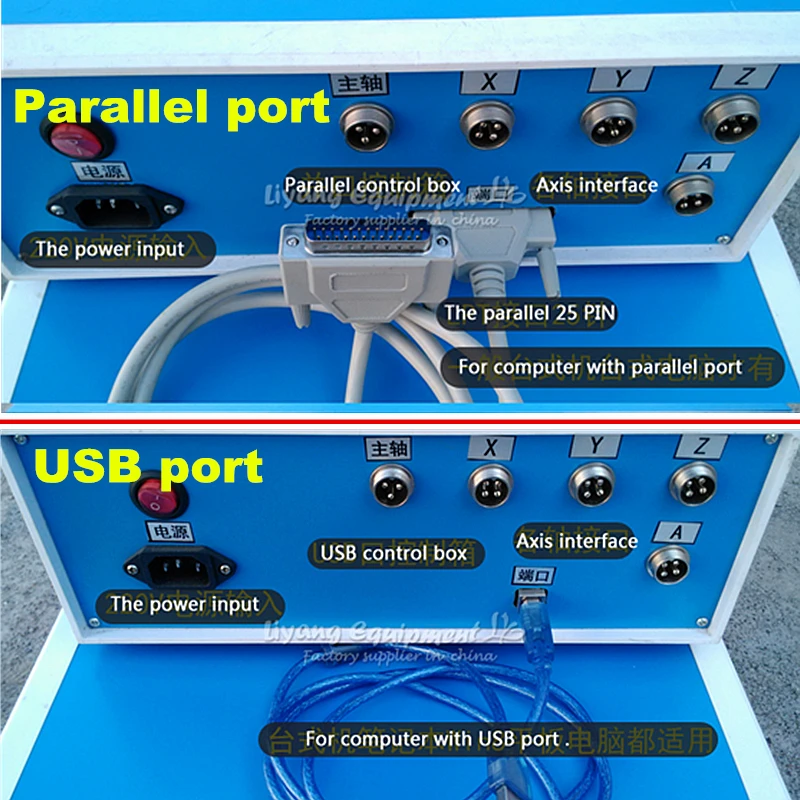 선형 가이드웨이 USB 4 축 금속 타각기 스틸 테이블, 2.2KW 6040L CNC 라우터 6040L 1.5KW