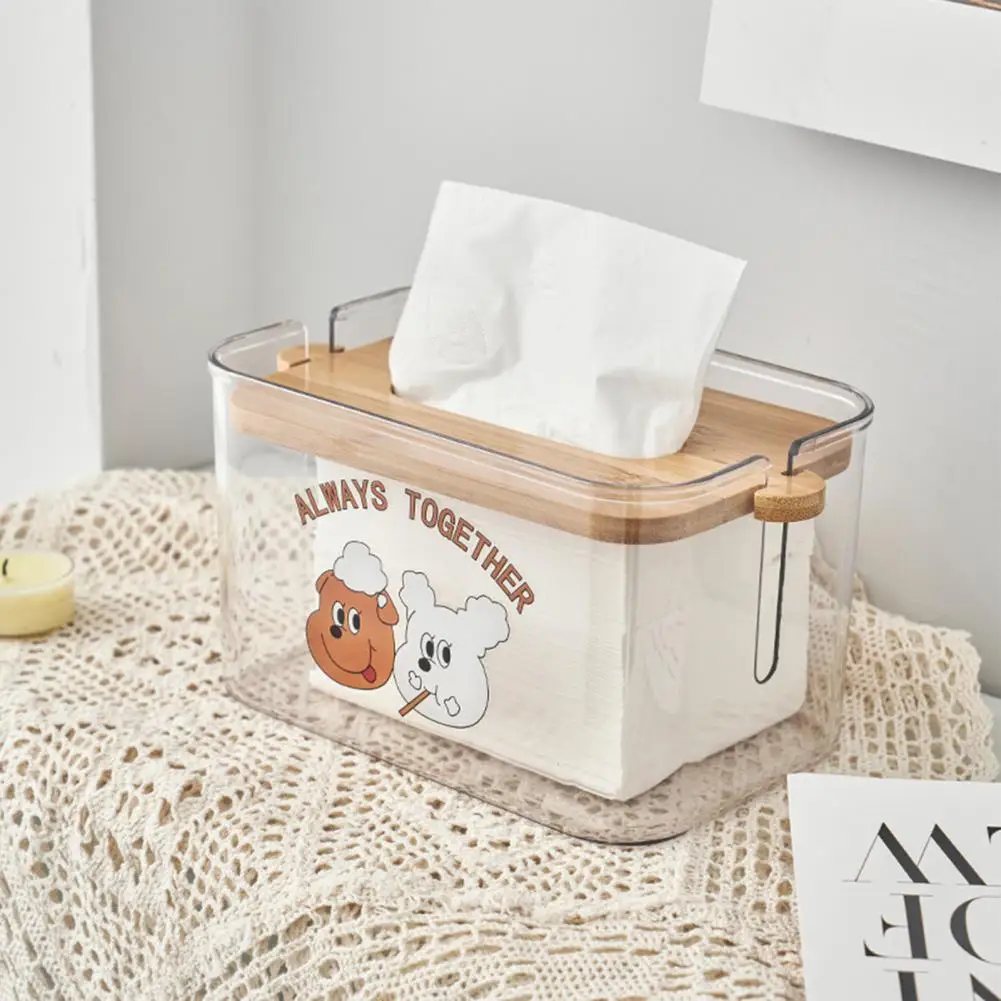 Fashion Napkin Box Eco-friendly Wide Application Anti-aging No Odor Simple Tissue Container