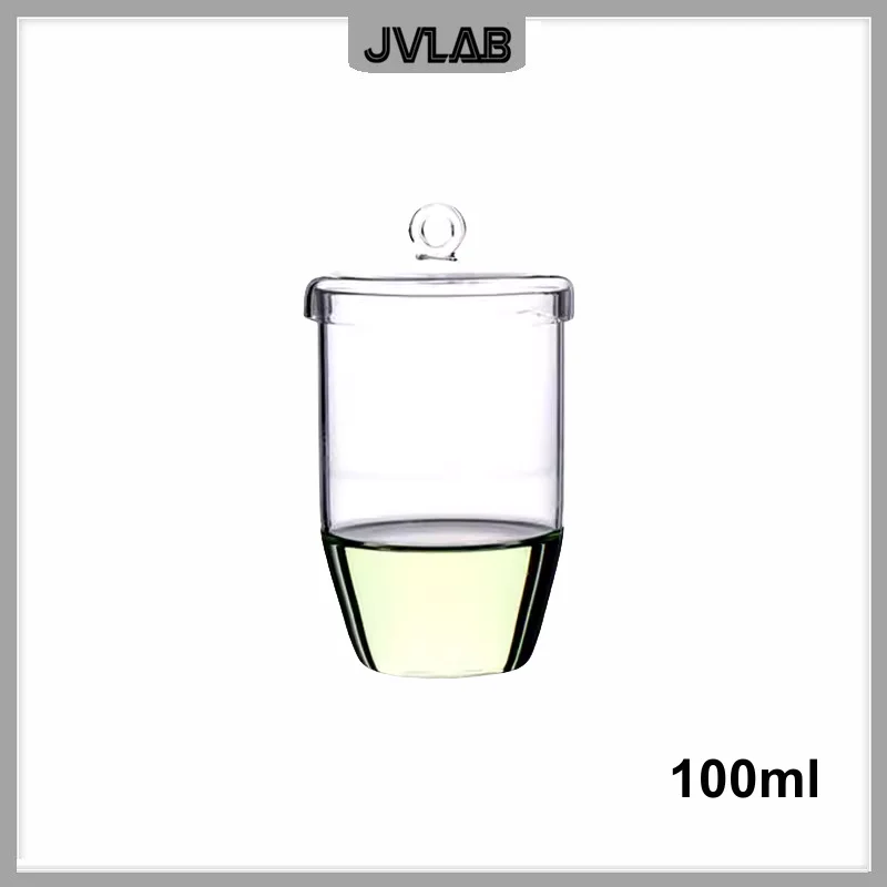 Quartz Crucible 25ML 30ML 50ML 100ML 150ML Acid Alkali Resistant High Light Transmittance Transparent Glass Crucible With Cover