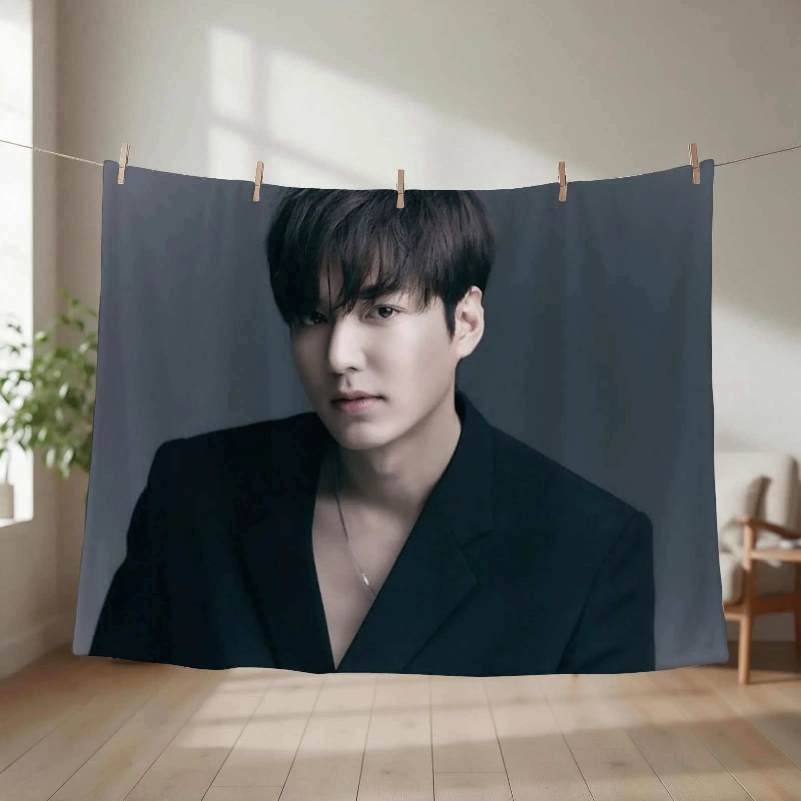 LEE MIN HO Throw Blanket couch cozy soft plush fuzzy picnic outdoor blanket