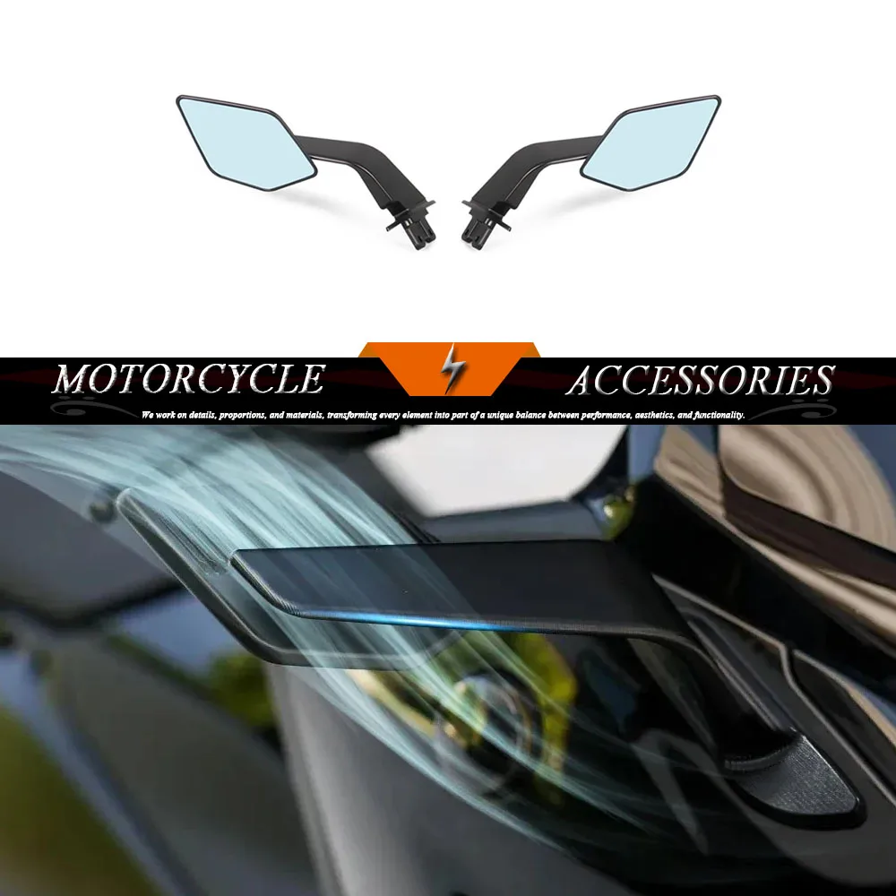 

Aluminum Alloy Frame Motorcycle Fixed Wind Wing Rearview Mirror For Yamaha TMAX 530 Tmax 500 T-MAX 560 TMAX530 T-Max560