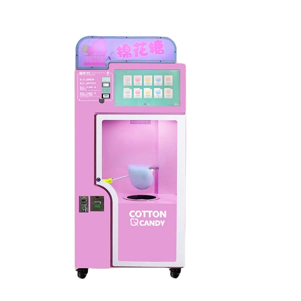 Hot Sale Hot Selling Automatic Cotton Candy Vending Machine Professional Gas Candy Floss Machine 3d Custom