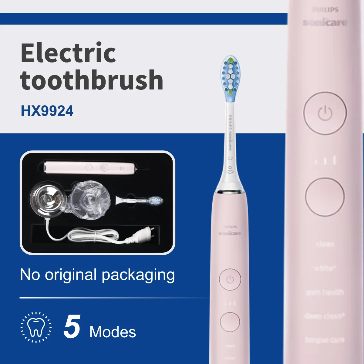 Philips Elektrische Zahnbürste Sonicare DiamondClean Smart HX9924, Pink