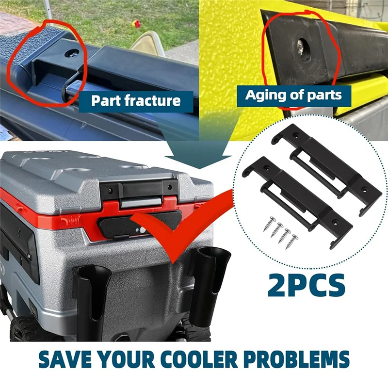 

A25F-For Igloo Trailmate Journey 70 Qt Cooler, 2PCS Replacement Snap-On Hinge Parts Cooler Accessories