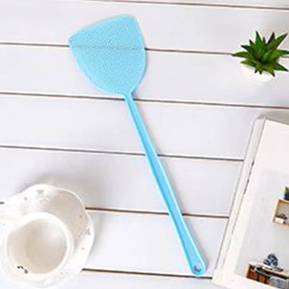 Campeggio all'aperto estate Home Office plastica appeso a parete GardenFly Swatter durevole manico lungo cortile prato flessibile