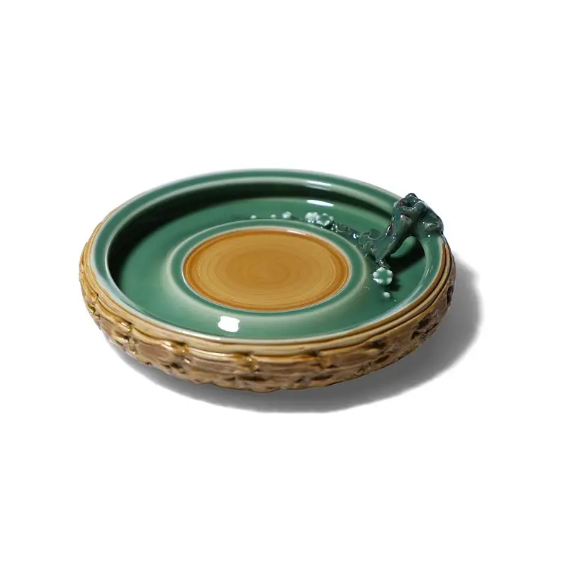 

Purely handmade works, dark fragrance and thinning shadow, pot bearing, Chinese ceramic dry bubble table, daily porcelain