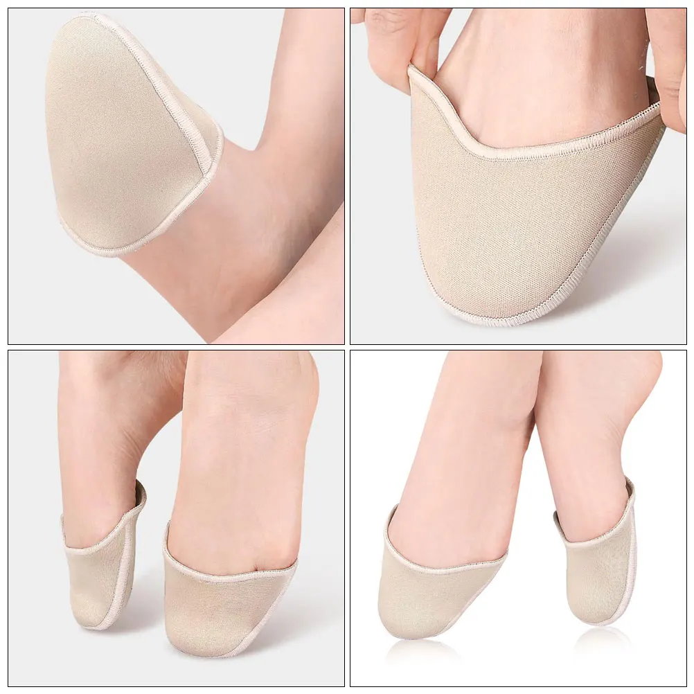 

Pointe Shoes Foot Cover Toe Pouch Cushion Ballet Accessories Dance Forefoot Pads Half Size Shoe Pad Comfortable Elastic Knitted