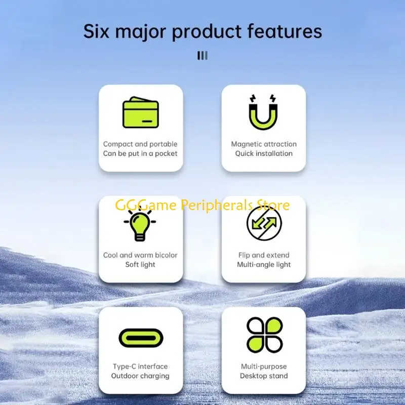 U55B ضوء الهاتف المغناطيسي المحمول ذو زاوية إضاءة عالية الدقة للتصوير الفوتوغرافي الاحترافي #5