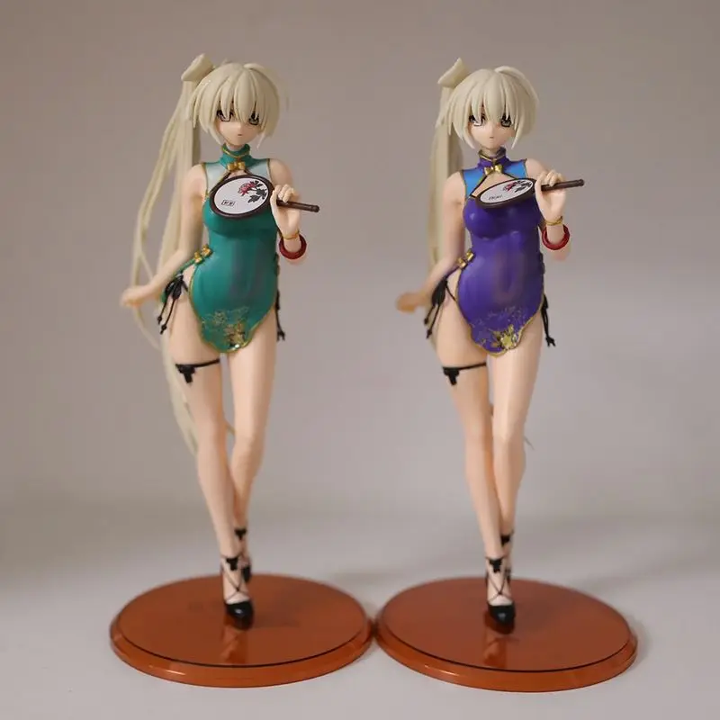 

Коллекционная фигурка аниме-девушки в стиле чонсам, 23,3 см, в китайском стиле, статуэтка красавицы, украшение для ПК, подарок для фанатов аниме