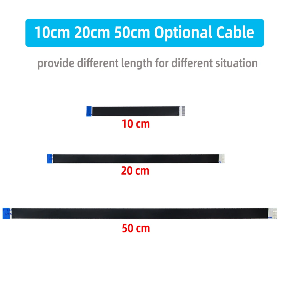 Anti-interference Ribbon FPV HDMI-Compatible Connector Flexible Flat Cable Raspberry Pi 4 Micro Mini HDMI-compatible Orange Pi