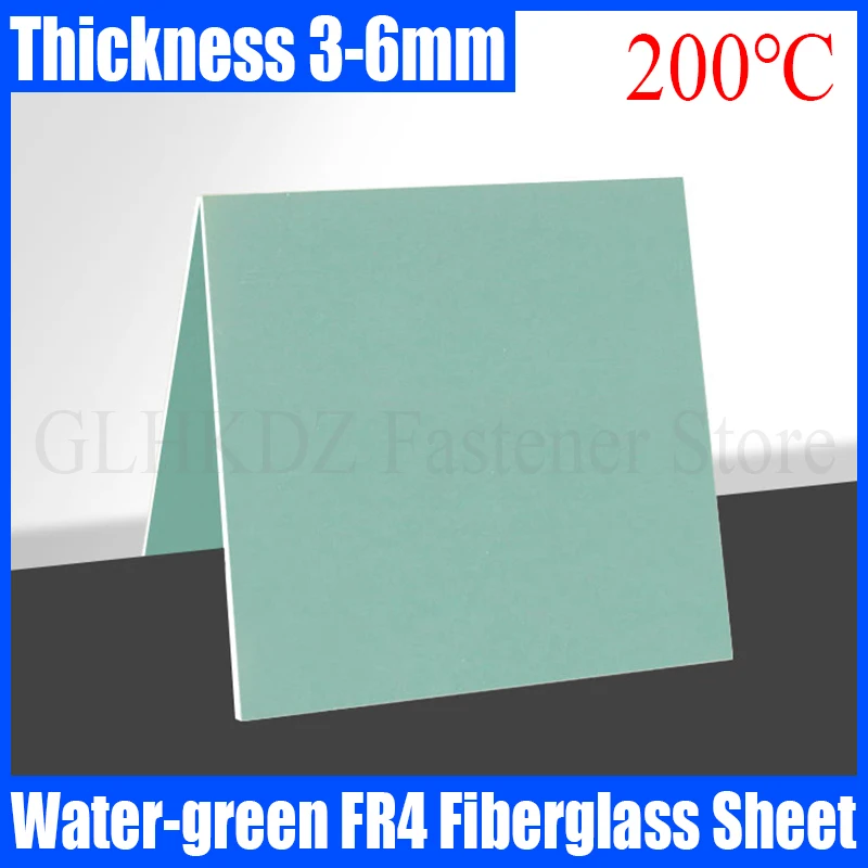 

1PCS Thickness 3-6mm FR4 Fiberglass Sheet Water-green Epoxy Plate 3240 FR-4 Epoxy Resin Board Glass Fibre 3D Printer