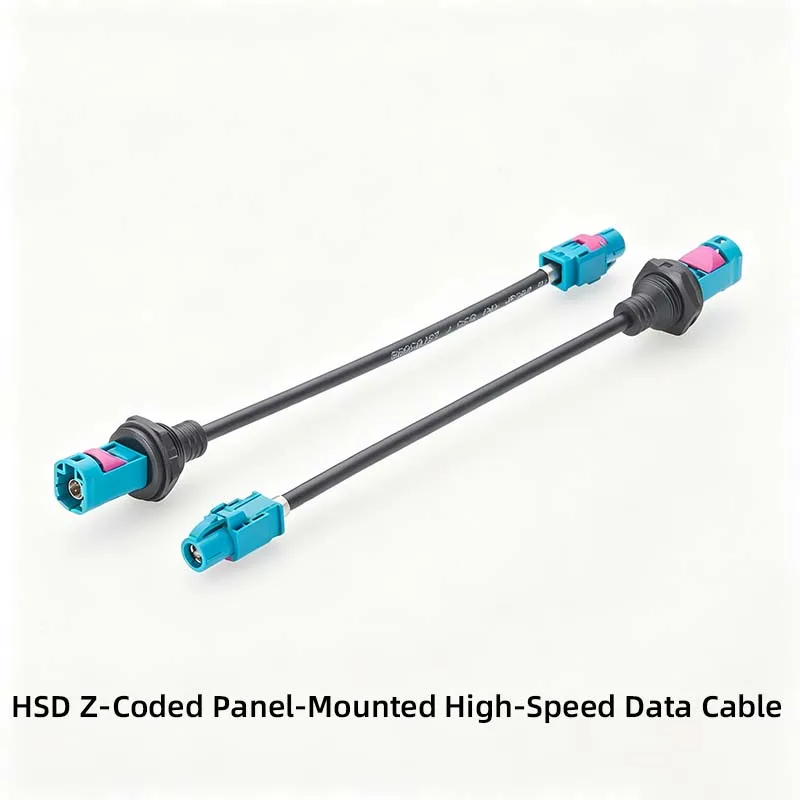 HSD Z-Coded Panel-Mounted High-Speed Data Harness for Automotive LVDS Video Transmission Controller