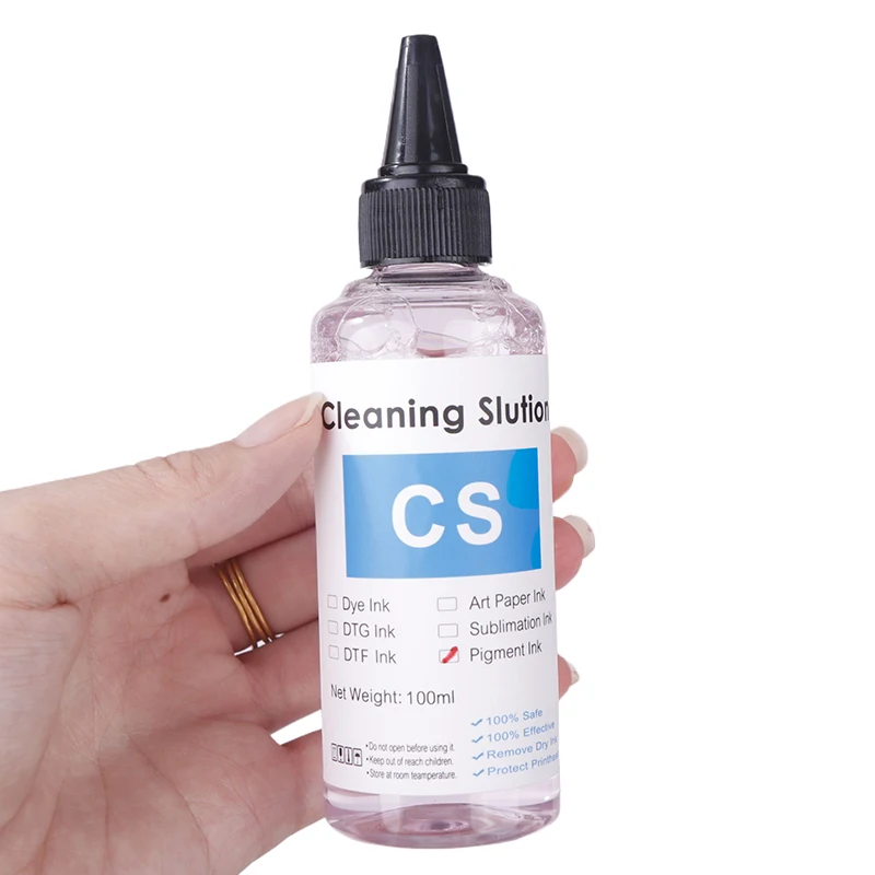 100ml DTF Ink Cleaner Cleaning Solution Liquid For DTF (Direct Transfer Film) Printer Printhead Tube Cleaning