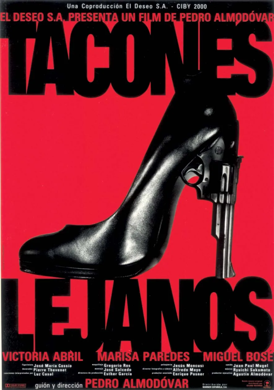 Hot Rare Movie Tacones lejanos (1991) High Heels Art SILK POSTER Wall Art Home Decorative painting