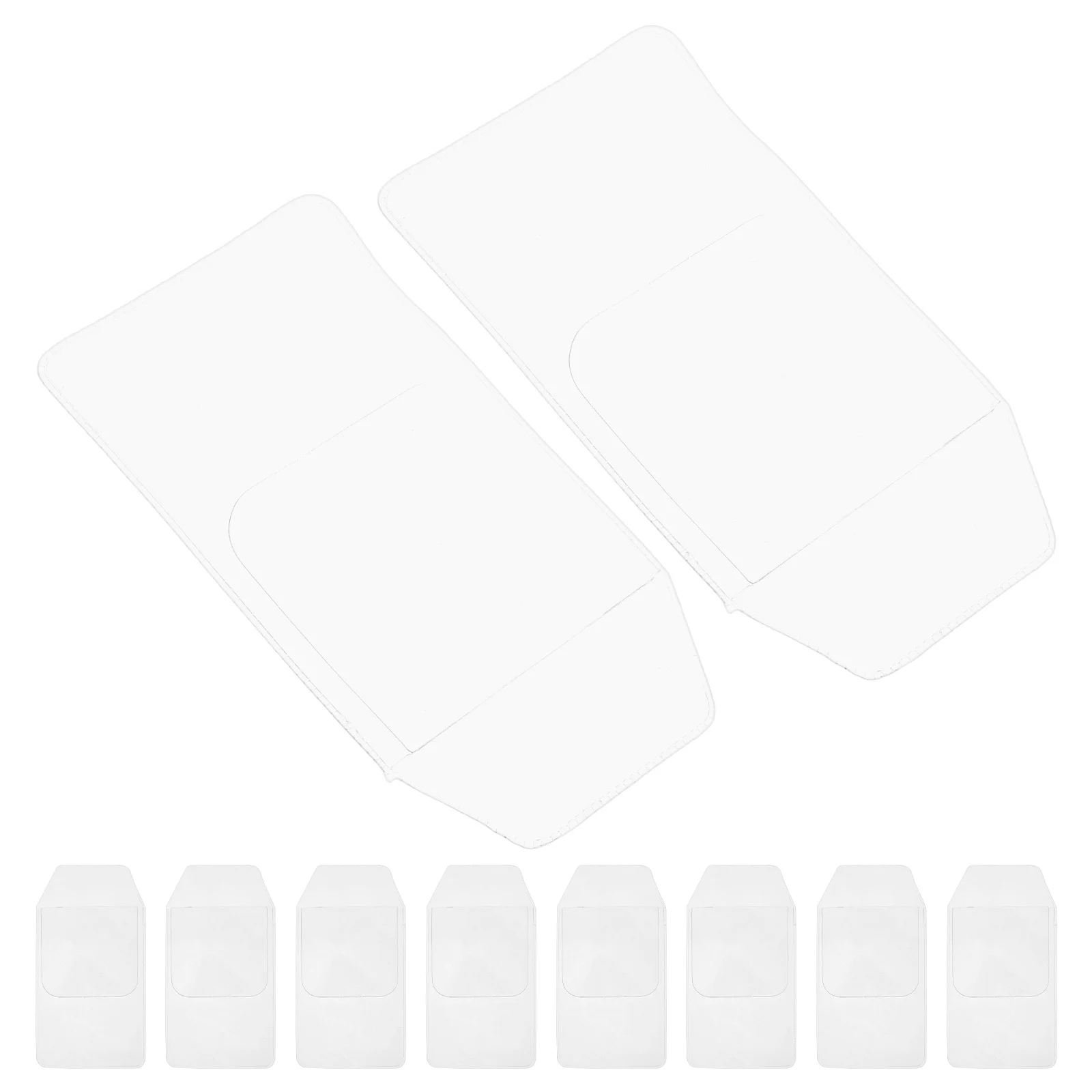 

10Pcs Leak-Proof Pen Pouch PVC Anti-Wear Pocket Protector for Stationery Wallet Small Items Portable Lightweight School Office
