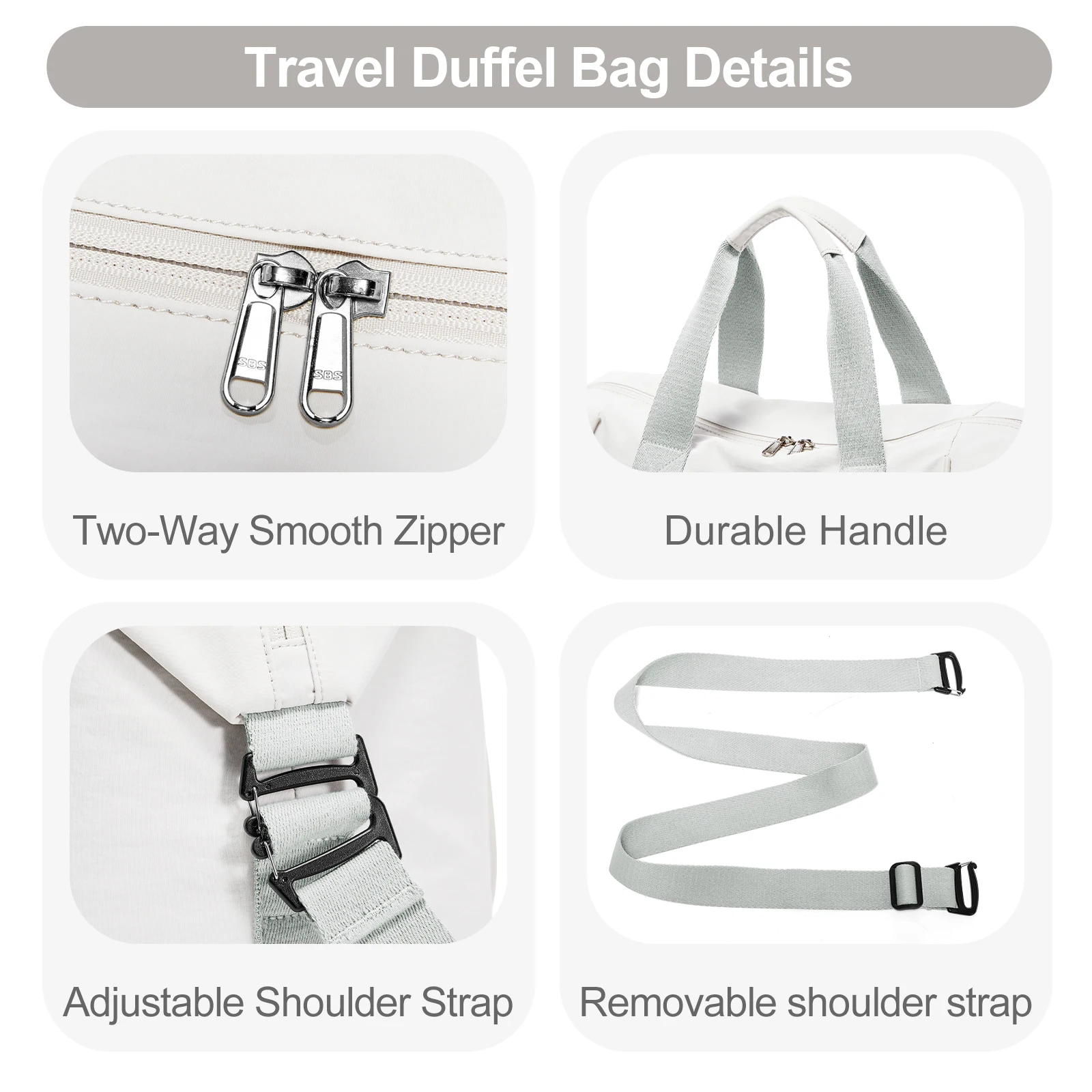 Women Travel Bag Hand Luggage Duftel Bag Foldable Travel Bag Garment Bags Weekend Bag Anti-Theft Travel Bag with Trolley Sleeve