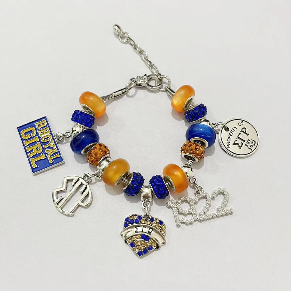 1922 نساء نادي نسائي خدمة الأخوة الحروف اليونانية سيجما غاما رو أساور المجوهرات الجميلة #2
